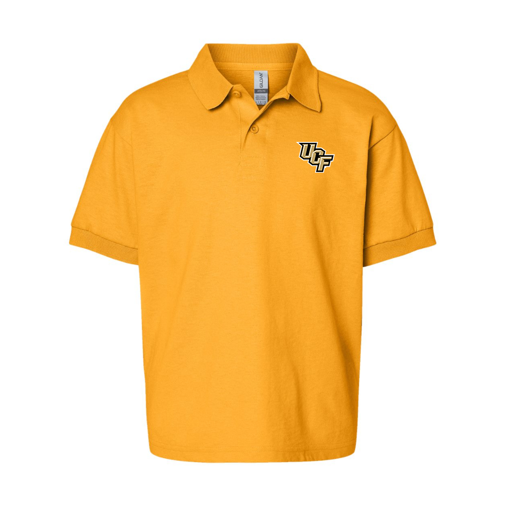 Youth Central Florida Knights  Gildan Dry Blend Jersey Polo