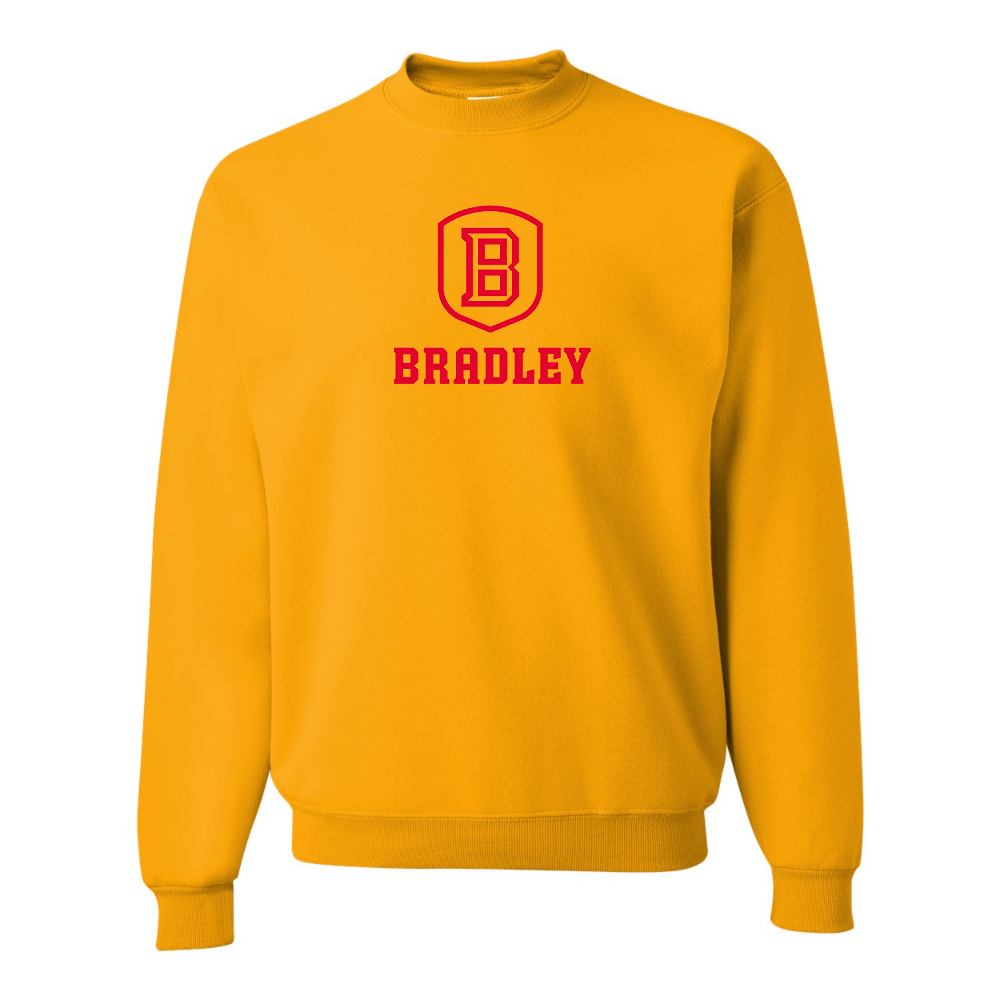 Men's Bradley Braves JERZEES NuBlend Crewneck Sweatshirt