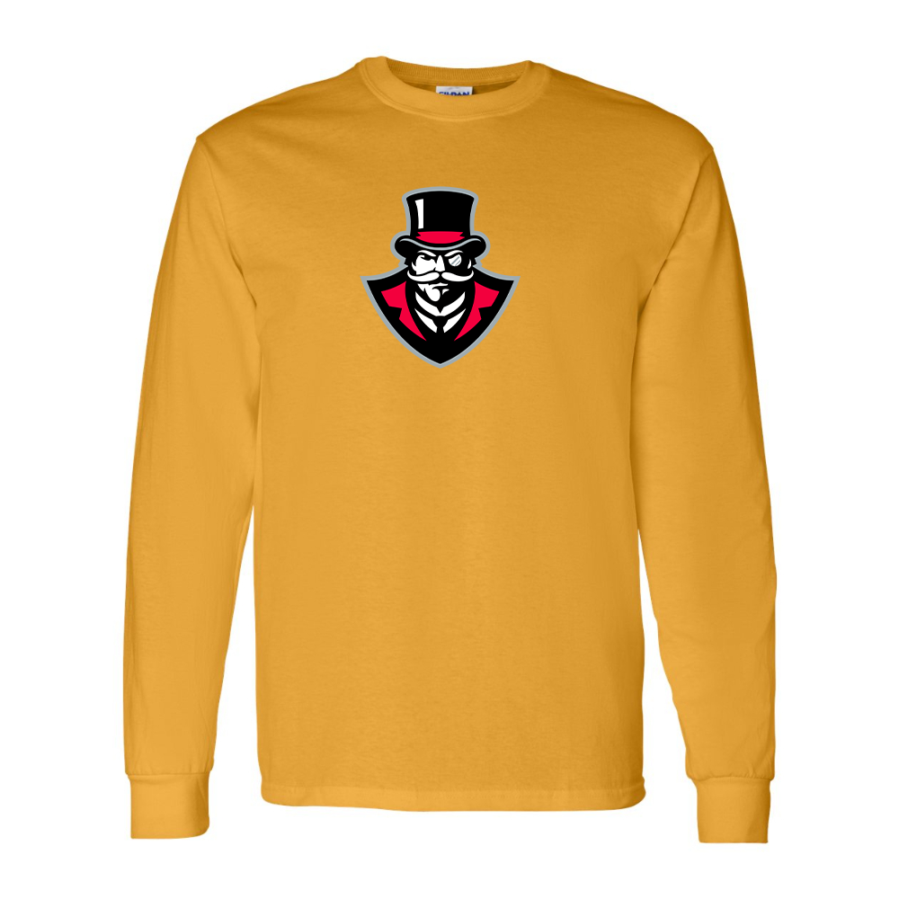 Men's  Austin Peay Governors  Gildan Heavy Cotton Long Sleeve T-Shirt
