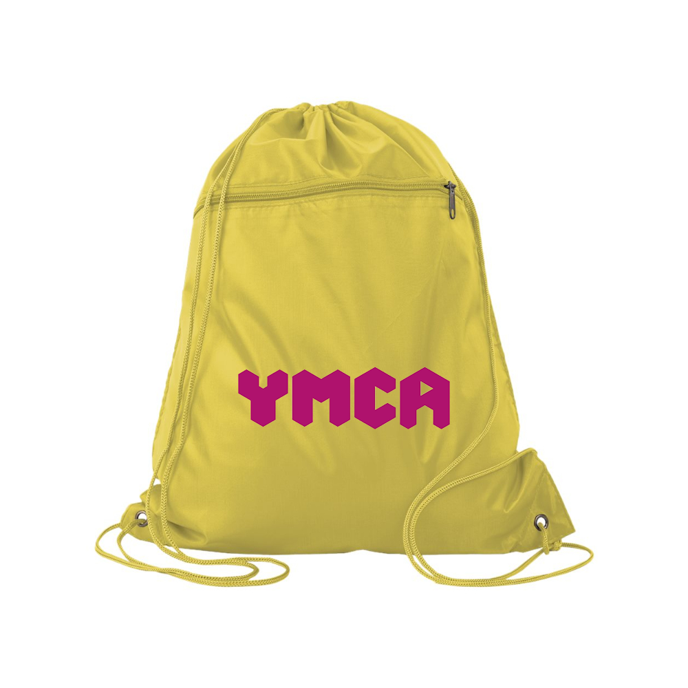 YMCA Mauve Q-Tees - Polyester Cinchpack