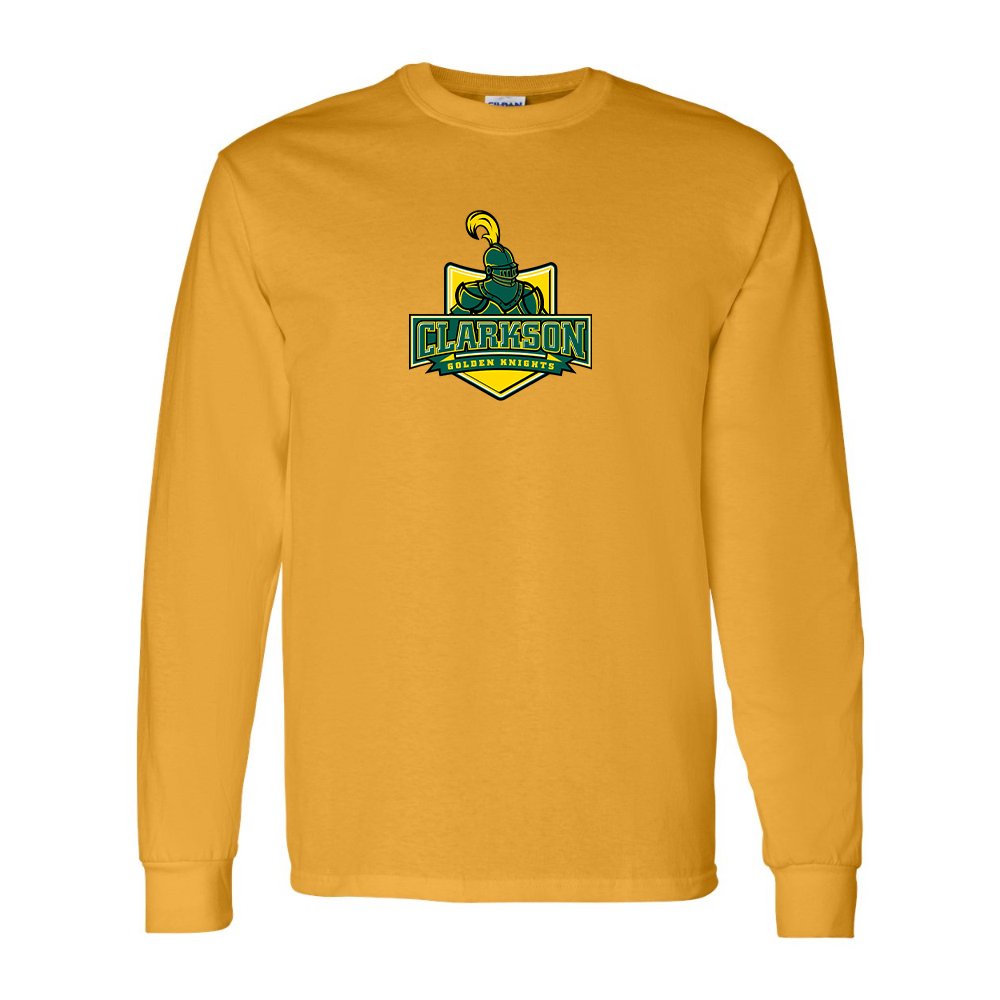 Men's Clarkson Golden Knights Gildan Heavy Cotton Long Sleeve T-Shirt
