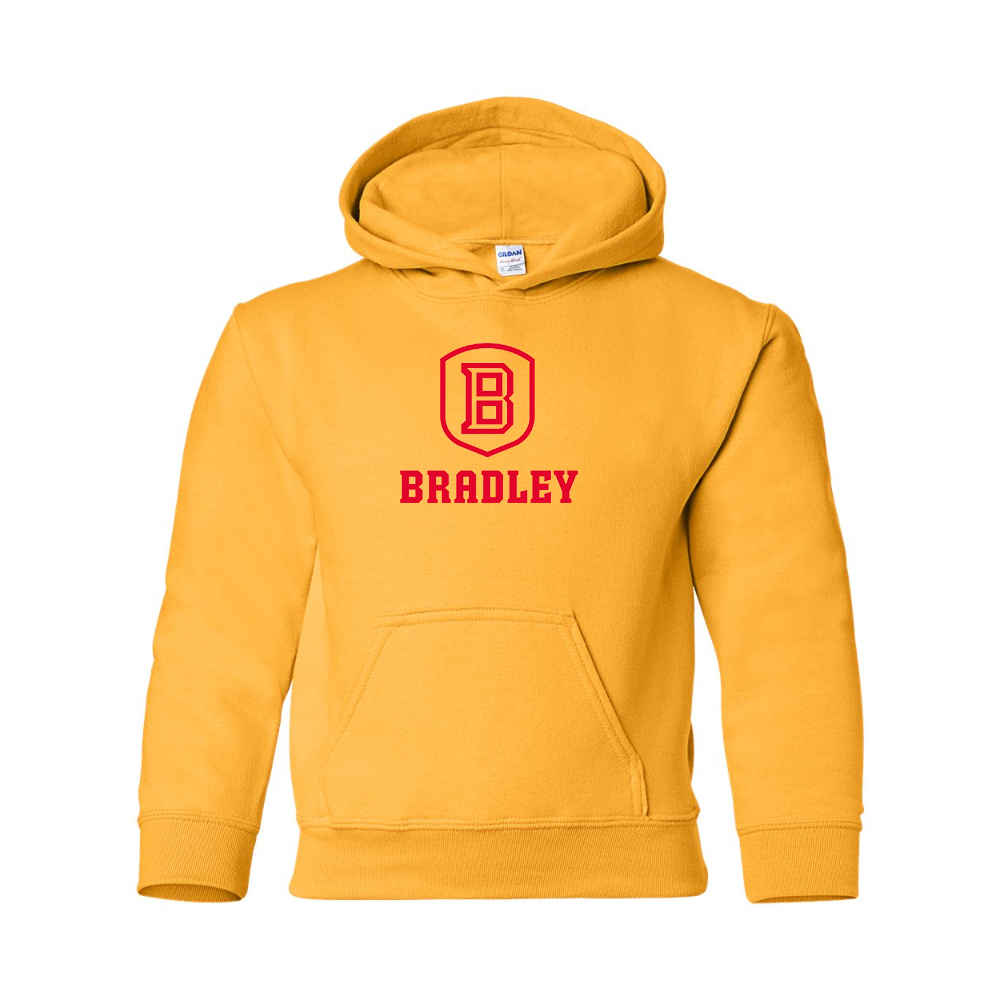 Youth Bradley Braves Gildan Heavy Blend  Hooded Sweatshirt
