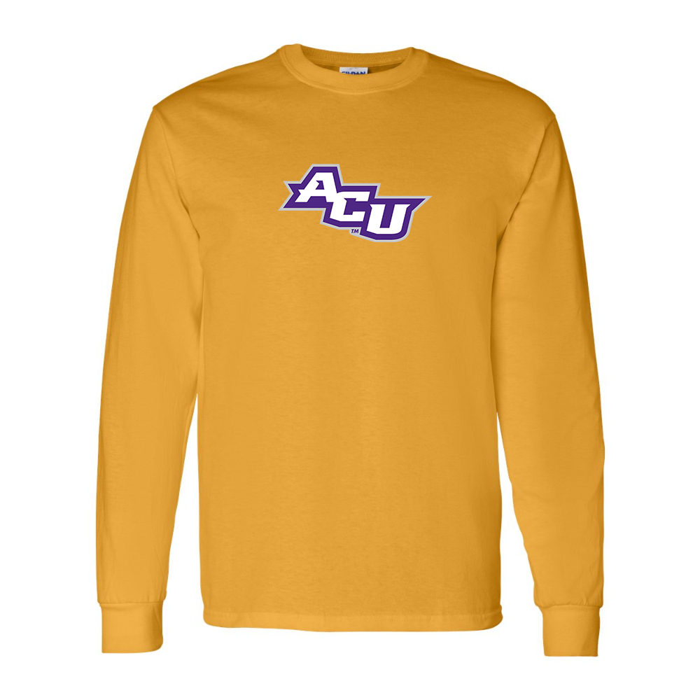 Men's Abilene Christian Wildcats   Gildan Heavy Cotton Long Sleeve T-Shirt