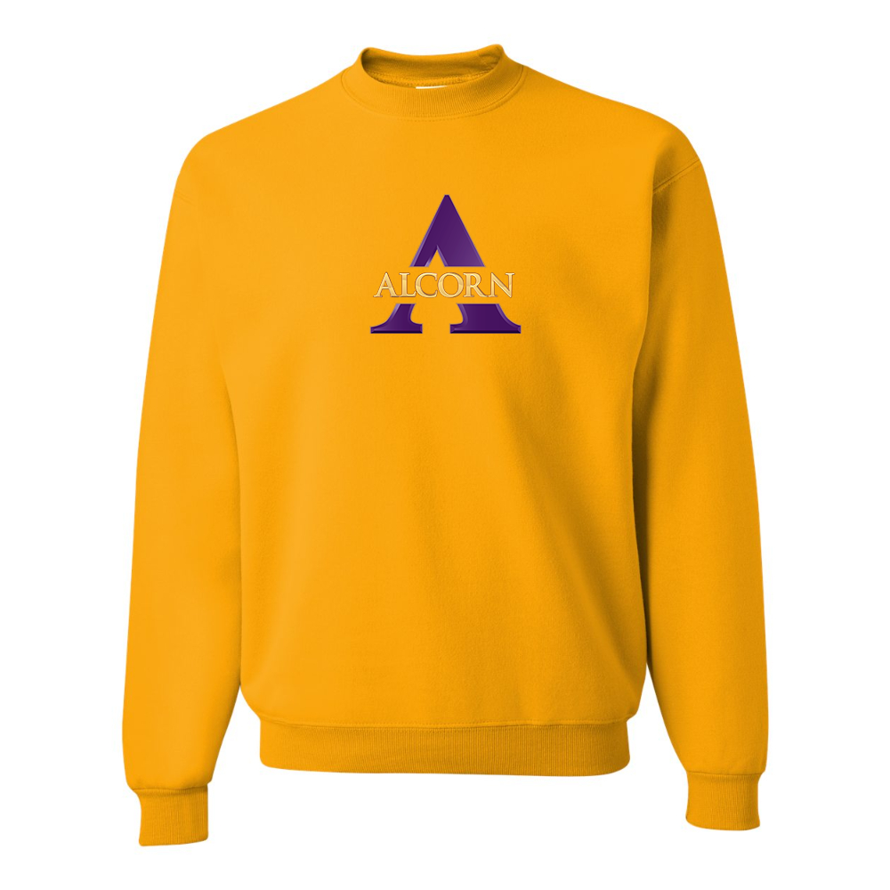Men's Alcorn State Braves JERZEES NuBlend Crewneck Sweatshirt