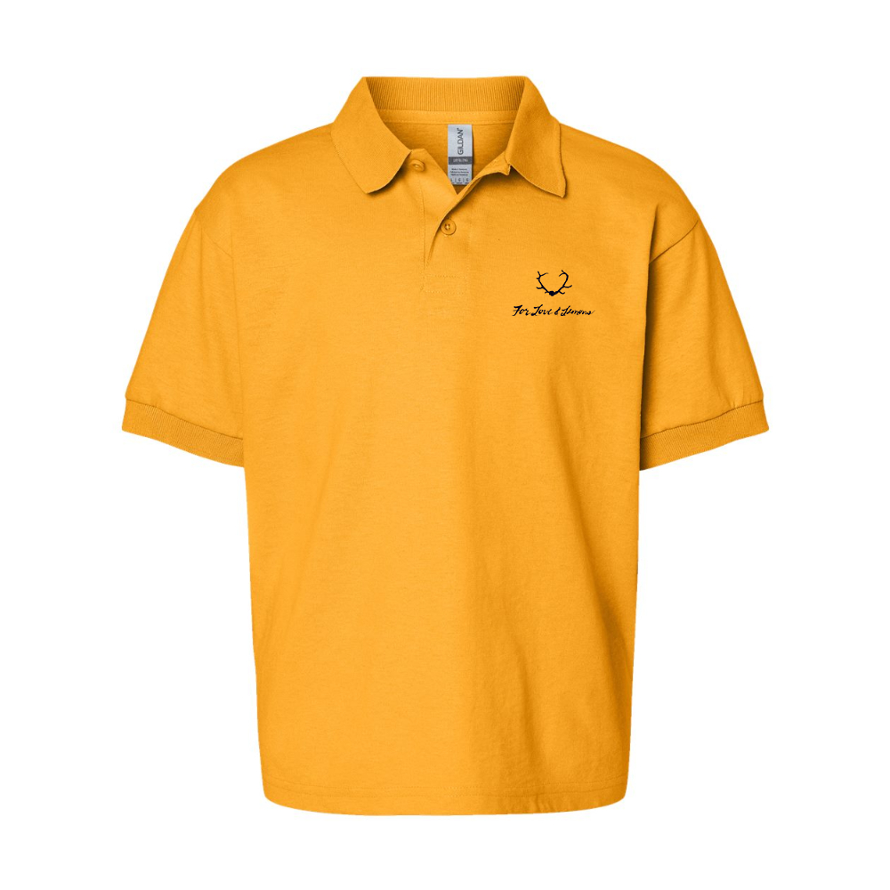 Youth For Loves & Lemons  Gildan Dry Blend Jersey Polo