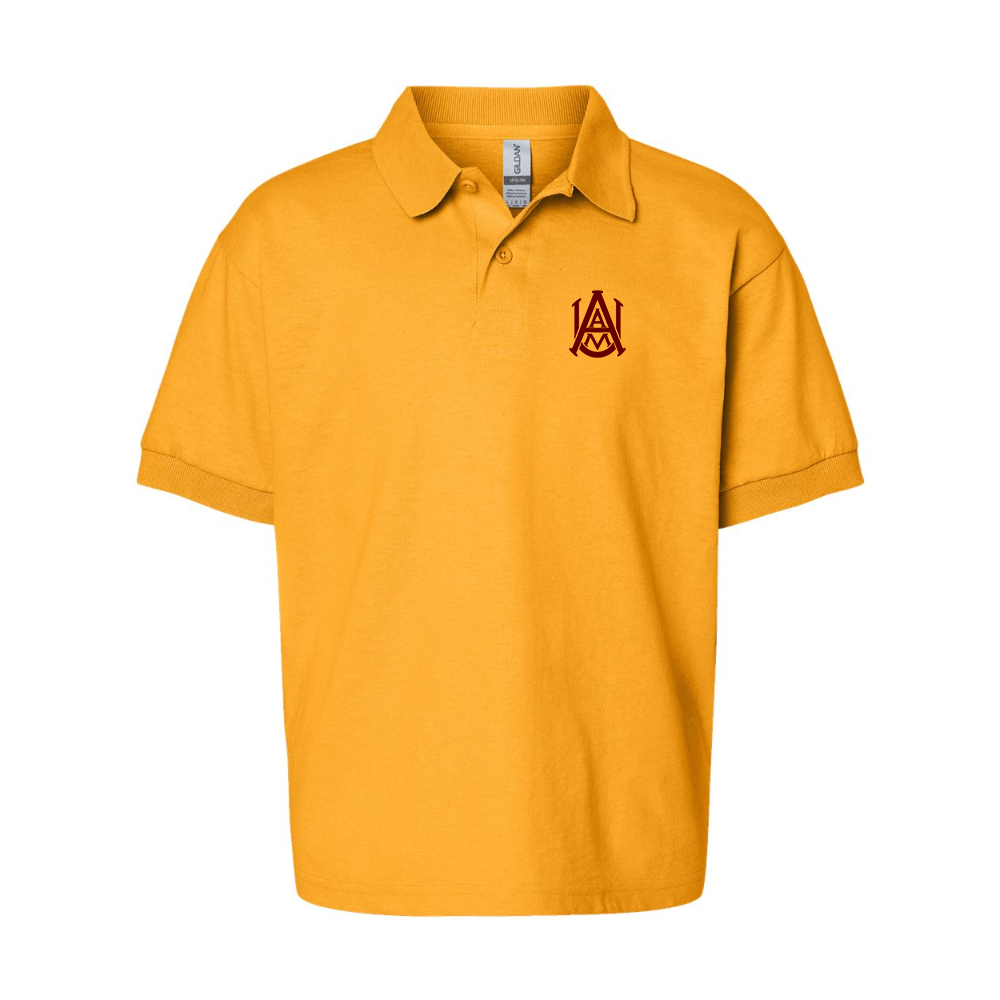 Youth Alabama AM Bulldogs  Gildan Dry Blend Jersey Polo