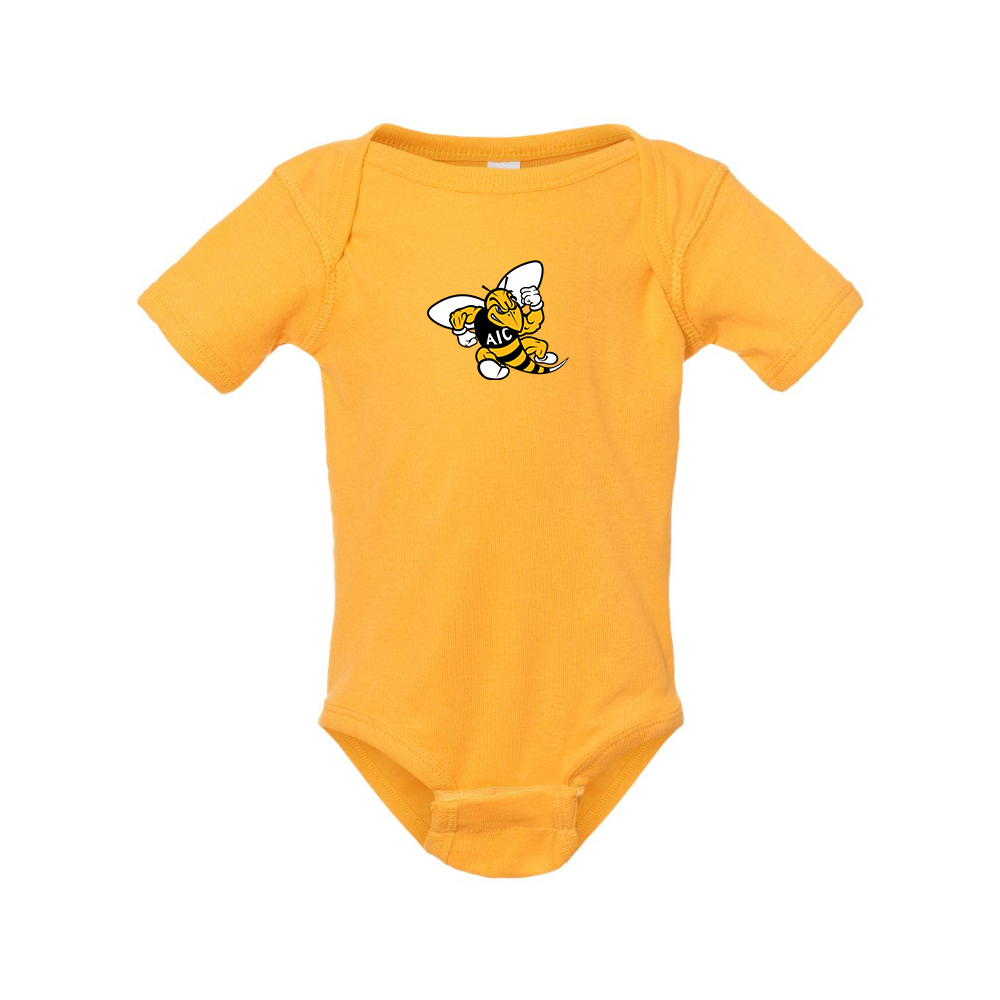 AIC Yellow Jackets   Rabbit Skins Infant Baby Rib Bodysuit