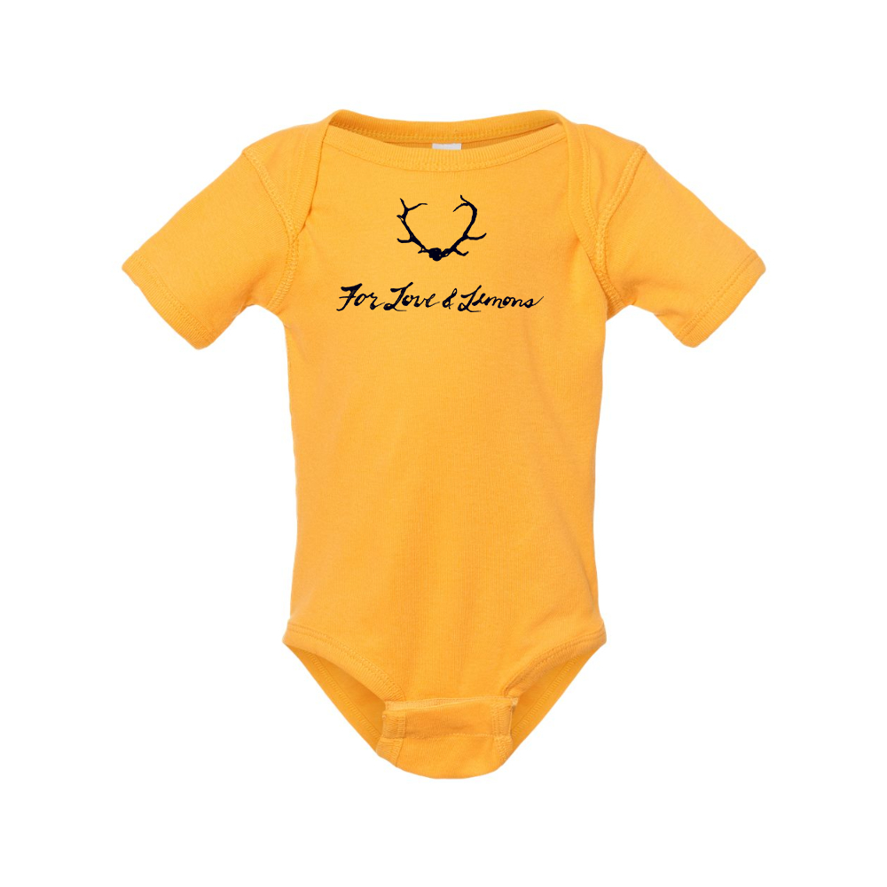 For Loves & Lemons Rabbit Skins Infant Baby Rib Bodysuit