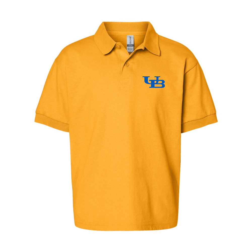Youth Buffalo Bulls  Gildan Dry Blend Jersey Polo