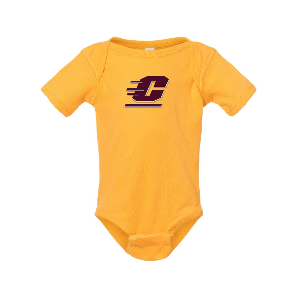 Central Michigan Chippewas  Rabbit Skins Infant Baby Rib Bodysuit