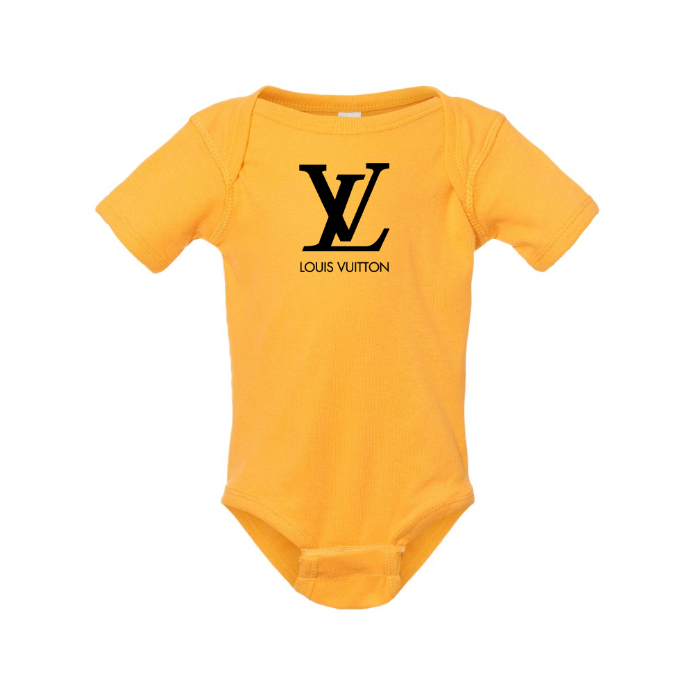 Louis Vuitton Rabbit Skins Infant Baby Rib Bodysuit