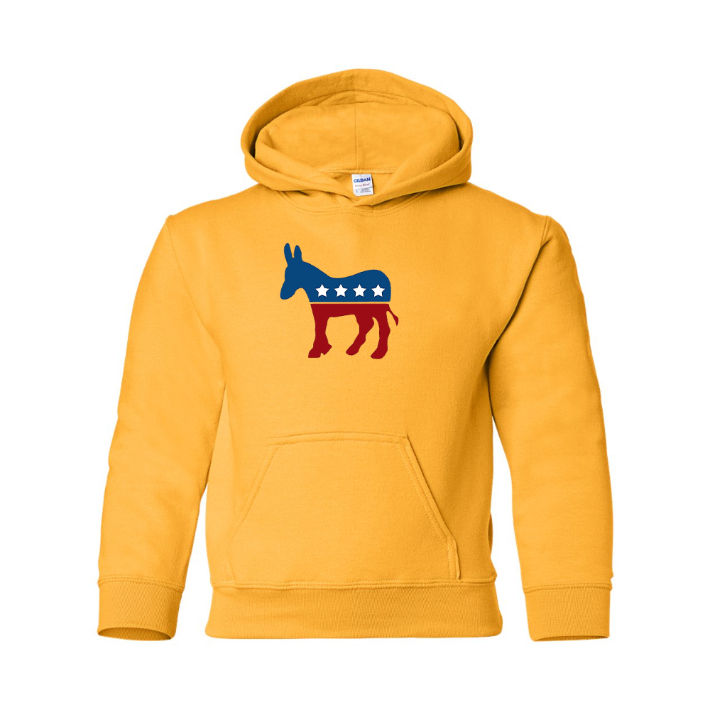Youth Democrat Election Symbol Gildan Heavy Blend  Hooded Sweatshirt