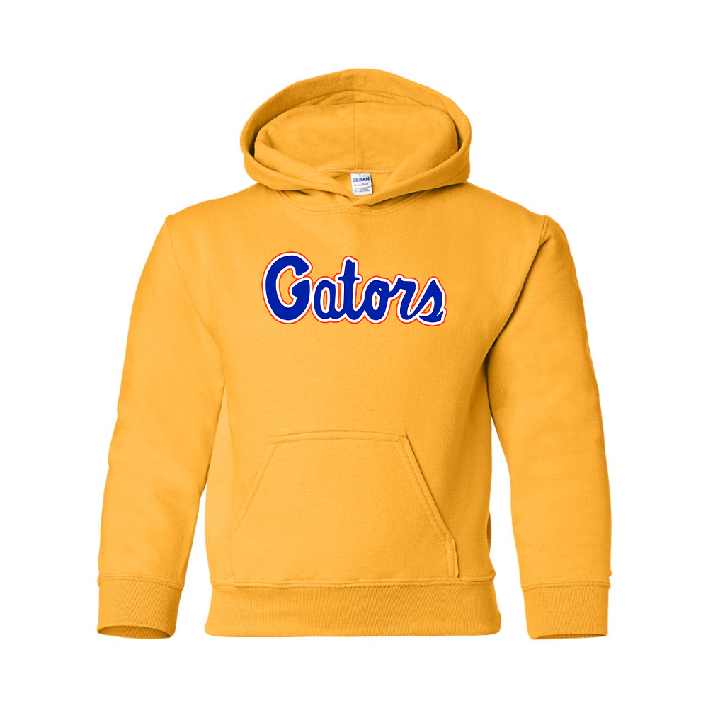 Youth   Florida Gators Script  Gildan Heavy Blend  Hooded Sweatshirt