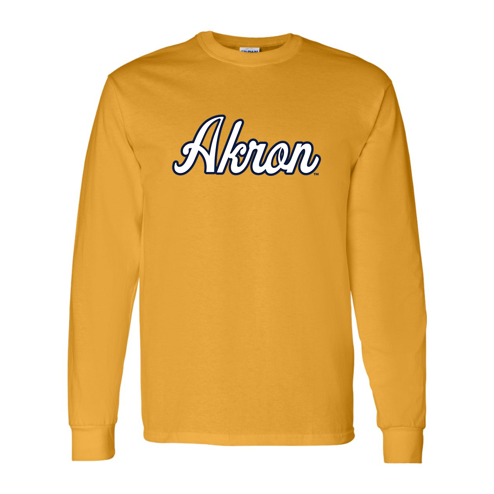 Men's Akron Zips  Gildan Heavy Cotton Long Sleeve T-Shirt