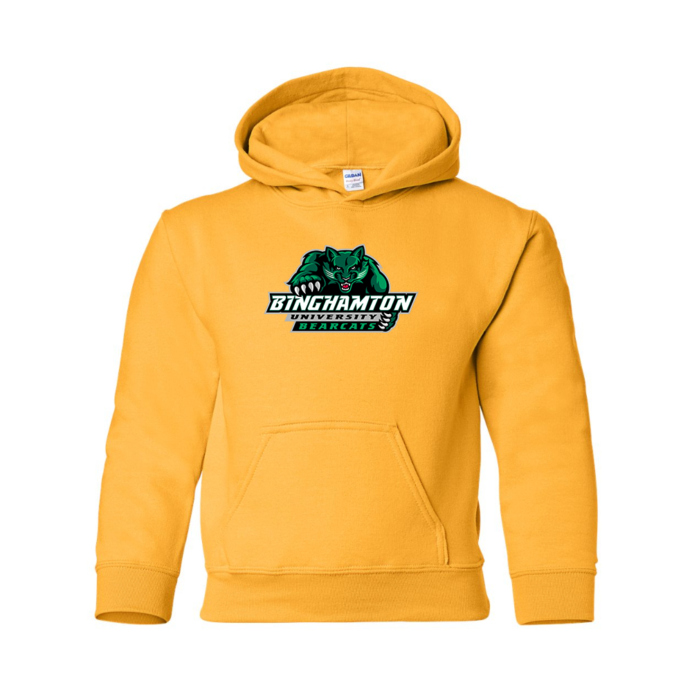 Youth  Binghamton Bearcats  Gildan Heavy Blend  Hooded Sweatshirt