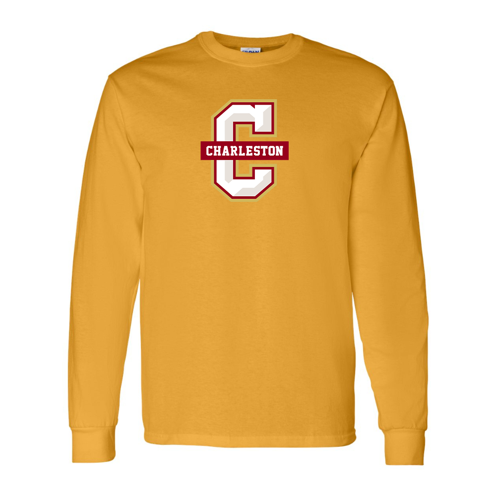 Men's  Charleston Cougars Gildan Heavy Cotton Long Sleeve T-Shirt