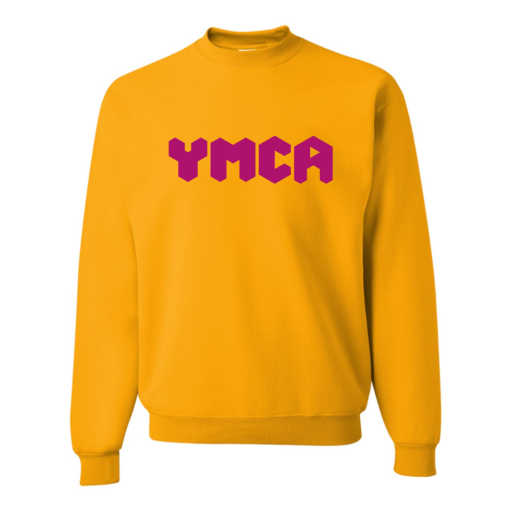 Men's  YMCA Mauve JERZEES NuBlend Crewneck Sweatshirt