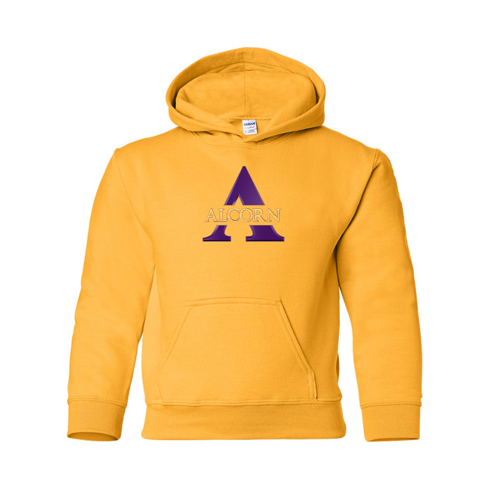 Youth Alcorn State Braves Gildan Heavy Blend  Hooded Sweatshirt