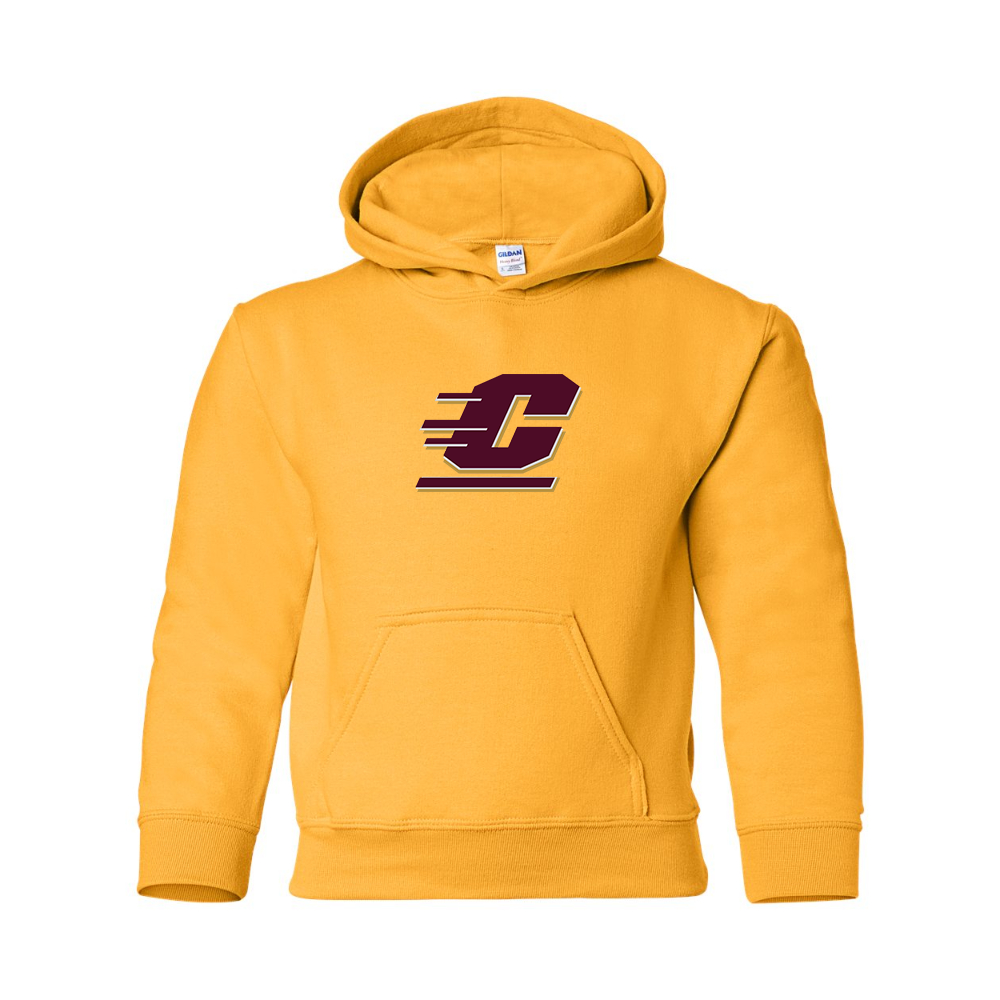 Youth Central Michigan Chippewas  Gildan Heavy Blend  Hooded Sweatshirt