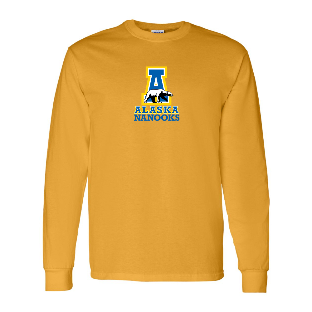 Men's Alaska Nanooks Gildan Heavy Cotton Long Sleeve T-Shirt