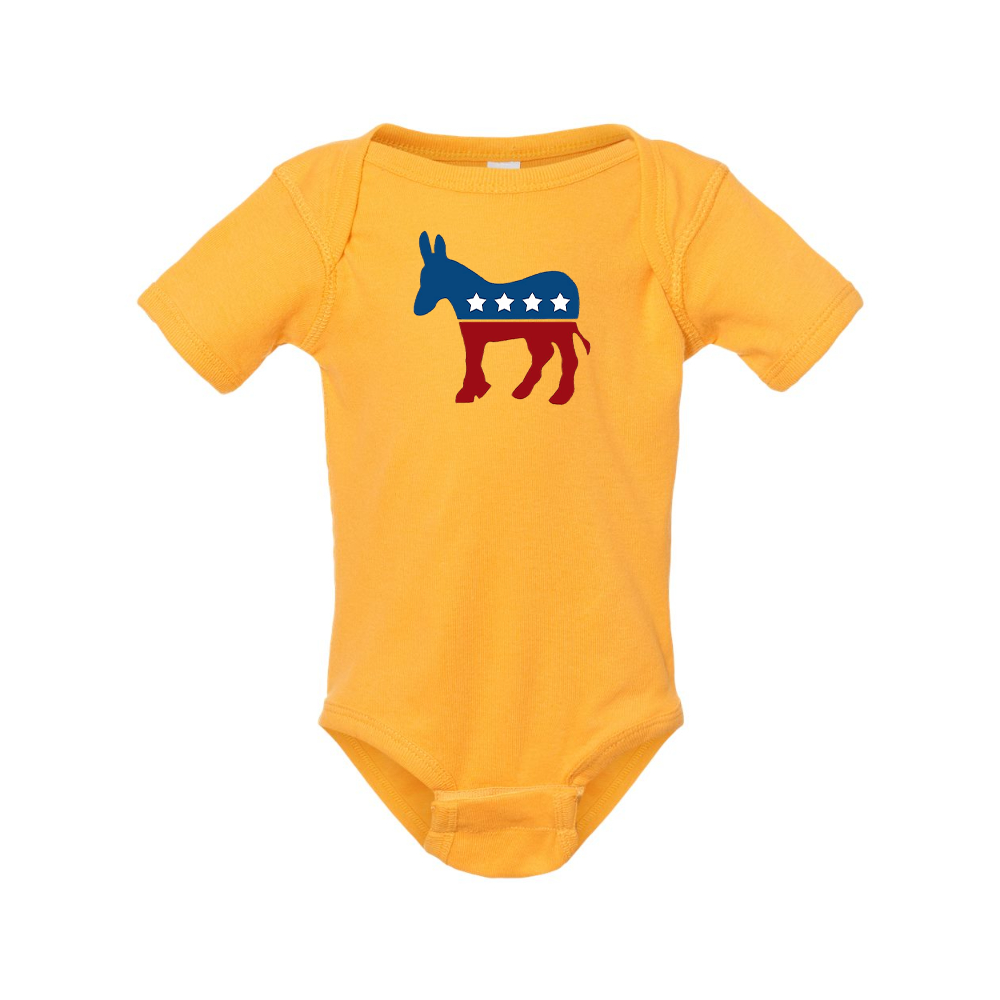 Democrat Election Symbol Rabbit Skins Infant Baby Rib Bodysuit