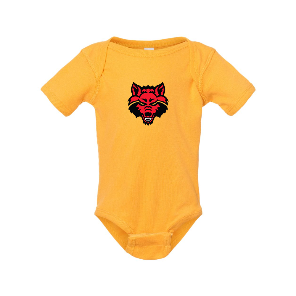 Arkansas State Red Wolves Rabbit Skins Infant Baby Rib Bodysuit
