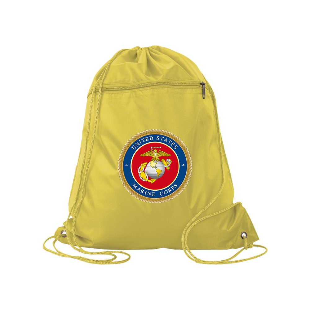 USMC Emblem Q-Tees - Polyester Cinchpack