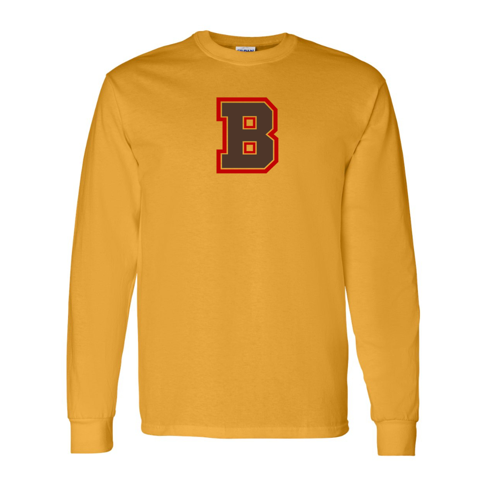 Men's Brown Bears Gildan Heavy Cotton Long Sleeve T-Shirt
