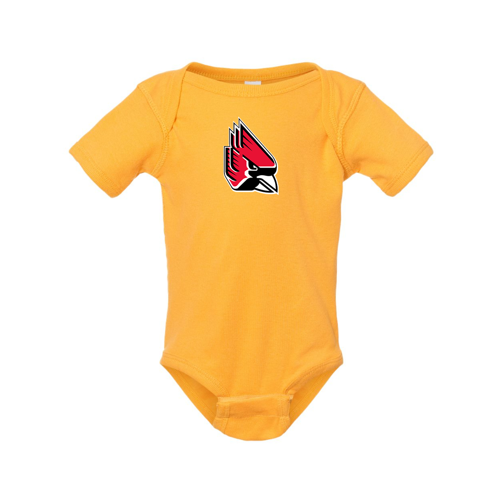 Ball State Cardinals  Rabbit Skins Infant Baby Rib Bodysuit