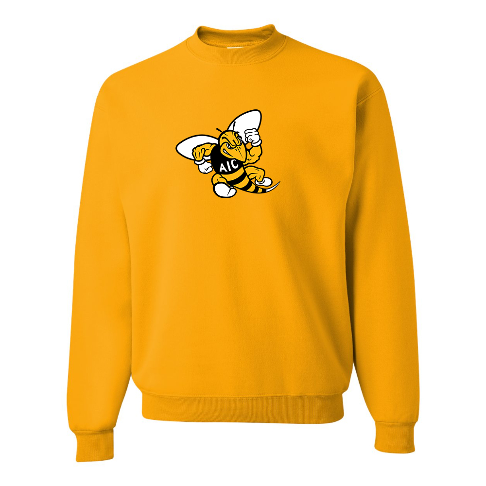 Men's AIC Yellow Jackets  JERZEES NuBlend Crewneck Sweatshirt