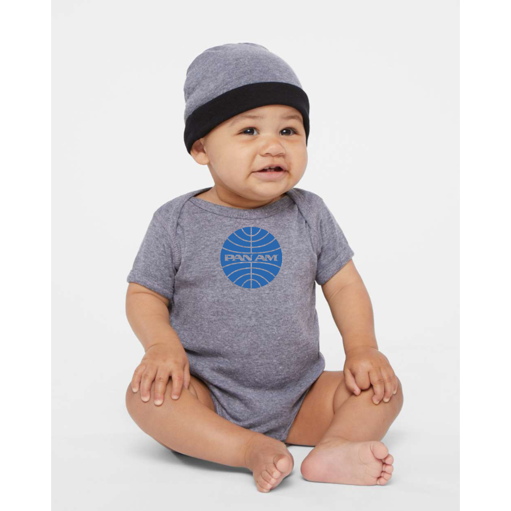 Pan Am  Rabbit Skins Infant Baby Rib Bodysuit