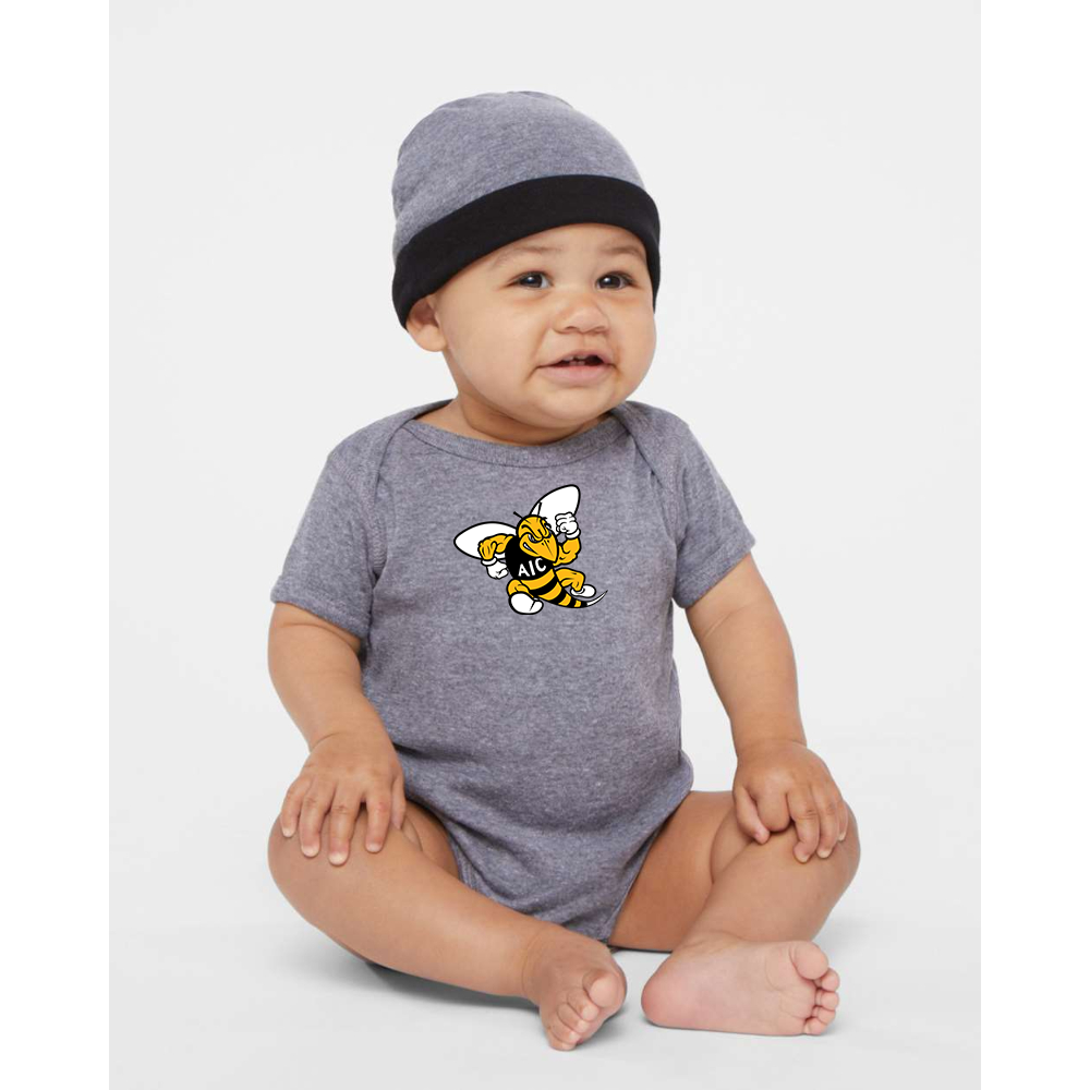 AIC Yellow Jackets   Rabbit Skins Infant Baby Rib Bodysuit