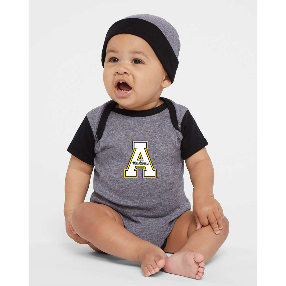 Appalachian State Mountaineers  Rabbit Skins Infant Baby Rib Bodysuit