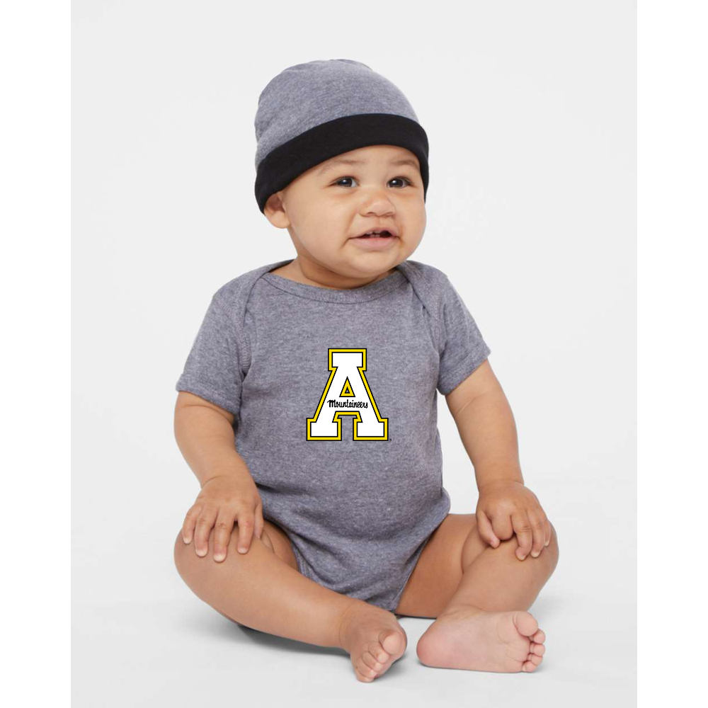 Appalachian State Mountaineers  Rabbit Skins Infant Baby Rib Bodysuit