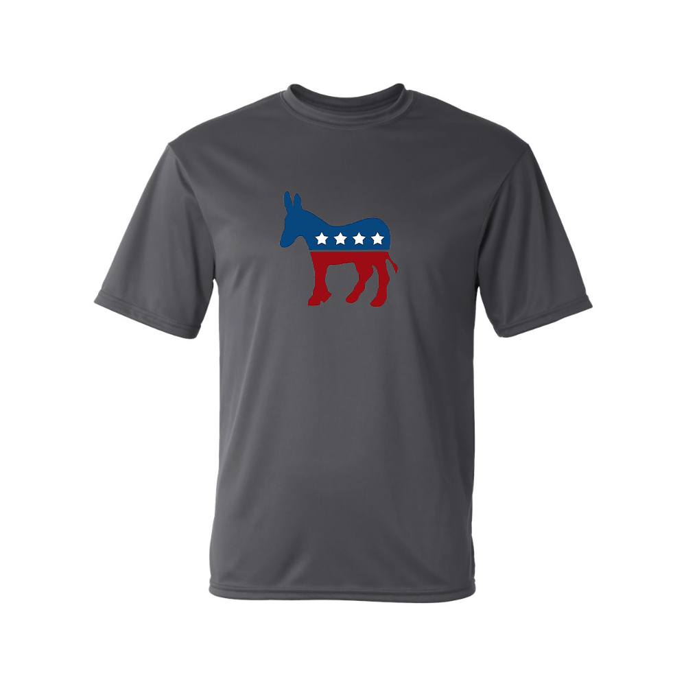 Men's Democrat Election Symbol Performance T-Shirt