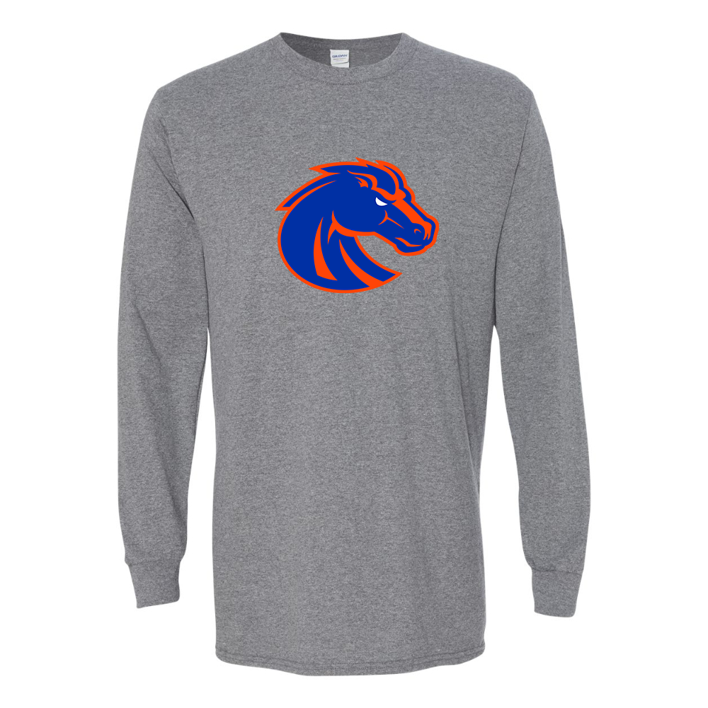 Men's Boise State Broncos  Gildan Heavy Cotton Long Sleeve T-Shirt