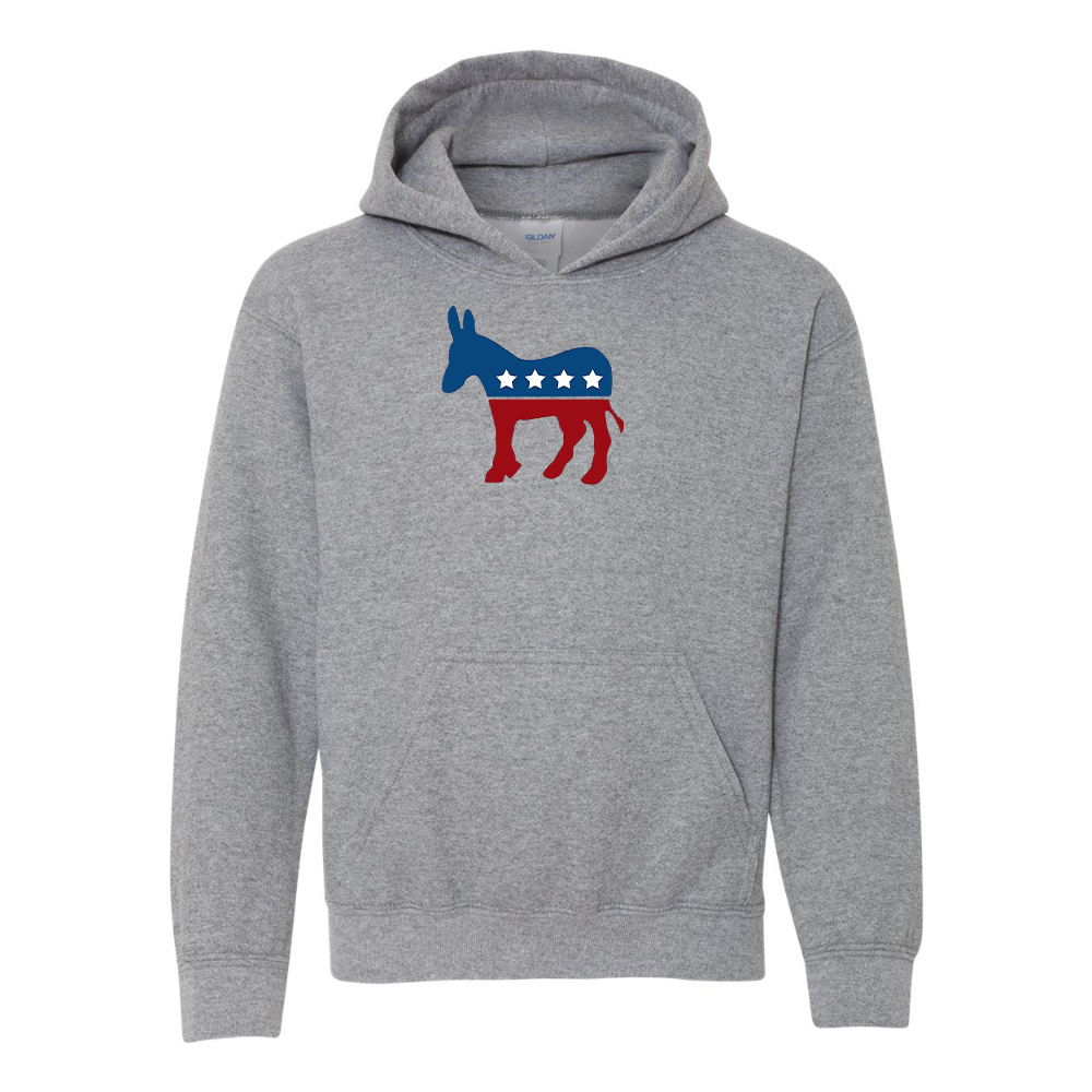 Youth Democrat Election Symbol Gildan Heavy Blend  Hooded Sweatshirt