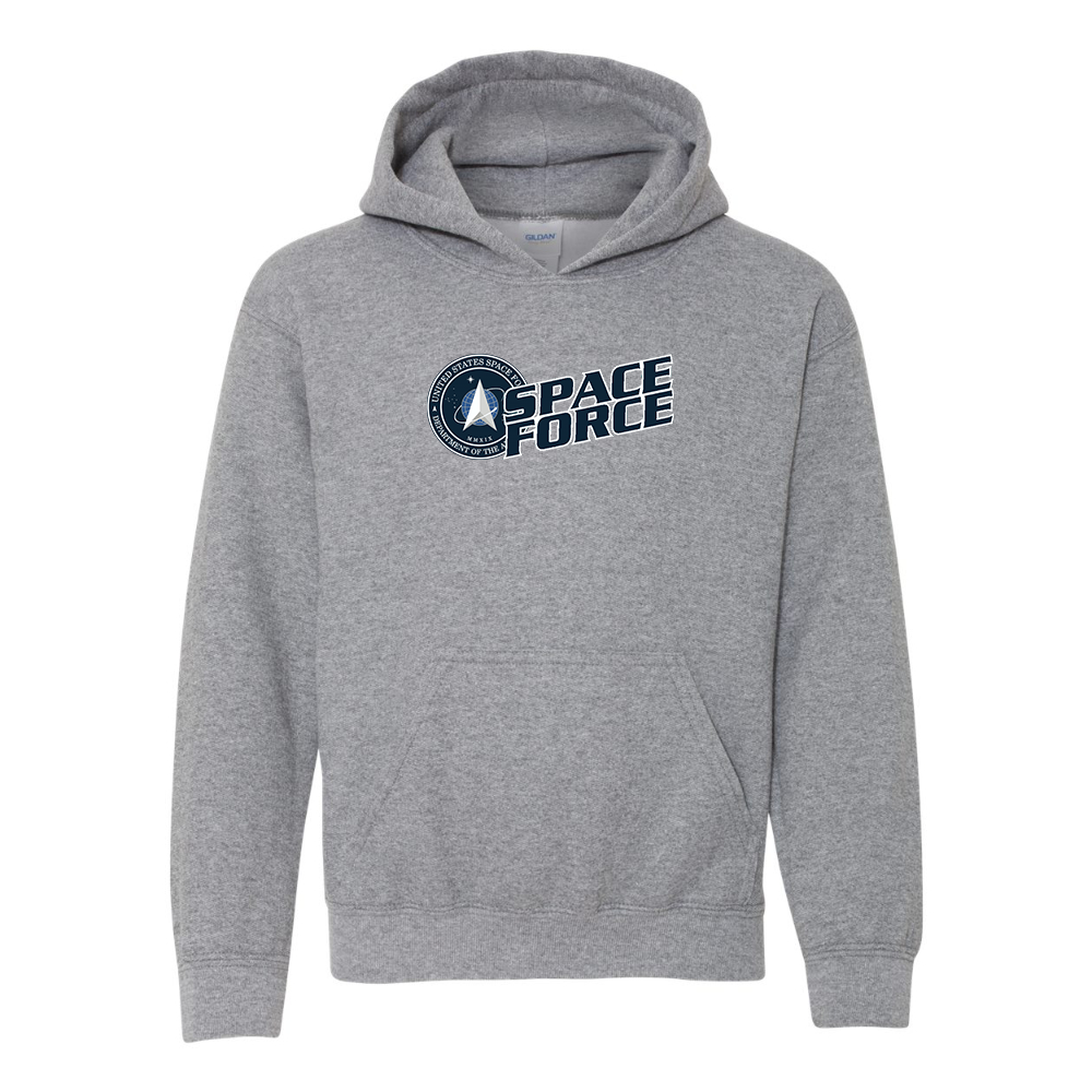 Youth   Space Force Gildan Heavy Blend  Hooded Sweatshirt