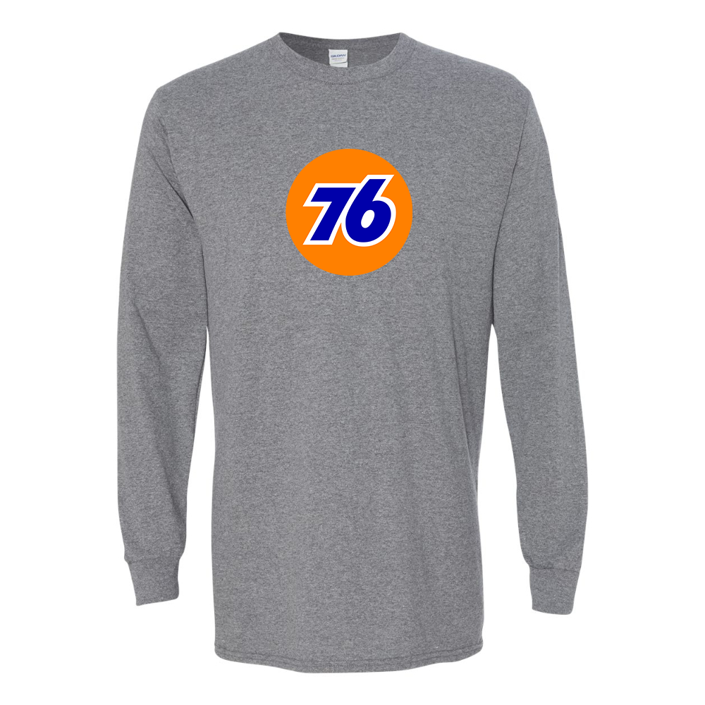 Men's 76 Gas Station Gildan Heavy Cotton Long Sleeve T-Shirt