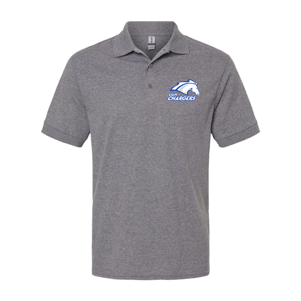 Men's Alabama Huntsville Chargers Wildcats Dry Blend Jersey Polo