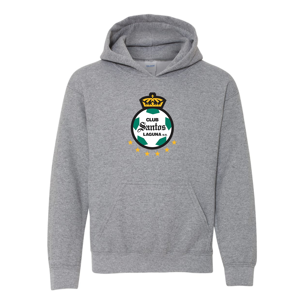 Youth Santos Laguna Soccer Gildan Heavy Blend  Hooded Sweatshirt