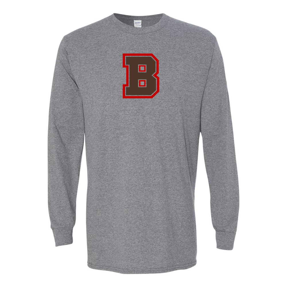 Men's Brown Bears Gildan Heavy Cotton Long Sleeve T-Shirt