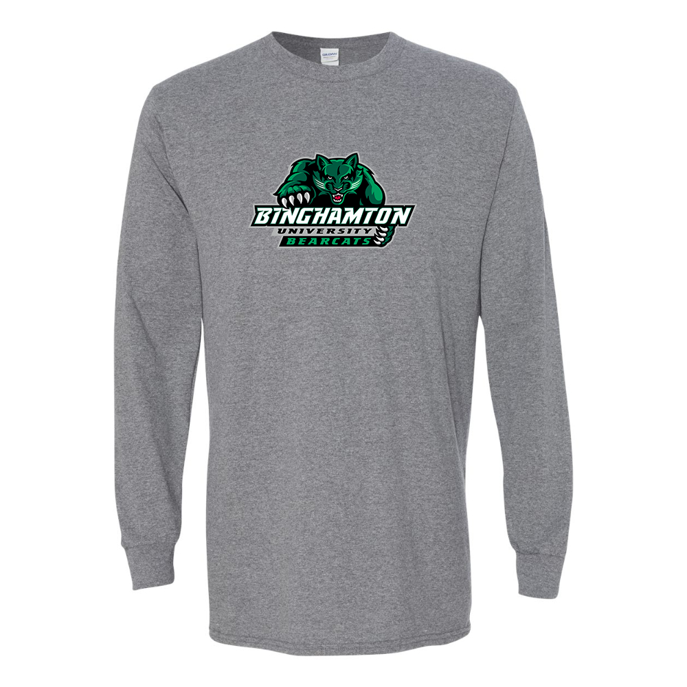 Men's Binghamton Bearcats Gildan Heavy Cotton Long Sleeve T-Shirt