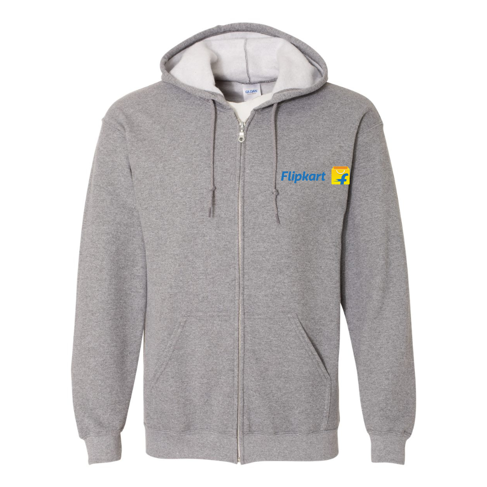 Men's Flipkart Gildan  Heavy Blend Full Zip Hooded Sweatshirt