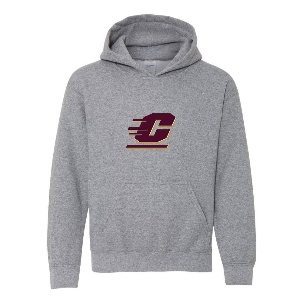 Youth Central Michigan Chippewas  Gildan Heavy Blend  Hooded Sweatshirt