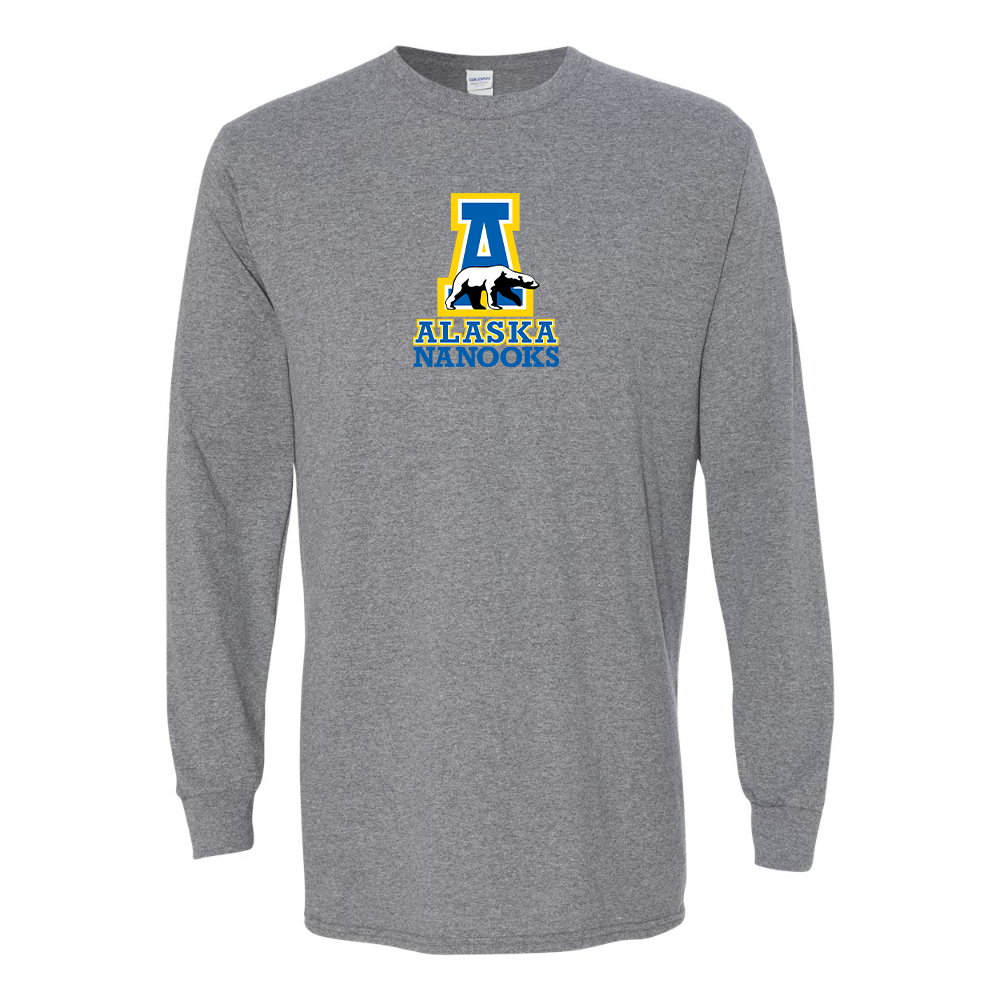 Men's Alaska Nanooks Gildan Heavy Cotton Long Sleeve T-Shirt