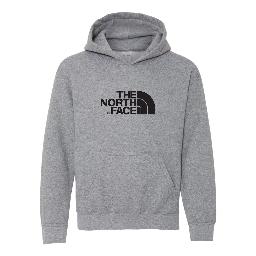 Youth  The North Face Black Gildan Heavy Blend  Hooded Sweatshirt