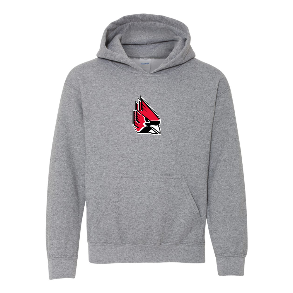 Youth   Ball State Cardinals Gildan Heavy Blend  Hooded Sweatshirt