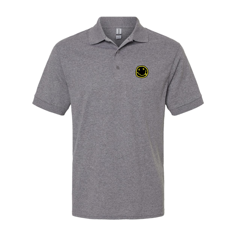 Men's Nirvana Yellow and Black Face Dry Blend Jersey Polo