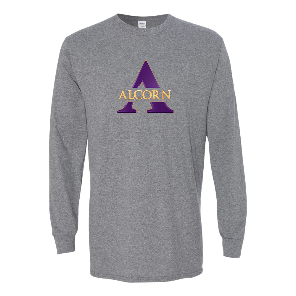 Men's Alcorn State Braves Gildan Heavy Cotton Long Sleeve T-Shirt